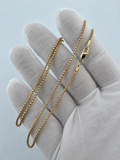 SHJ Topanga - 18" 14K Yellow Gold Rounded Box Chain